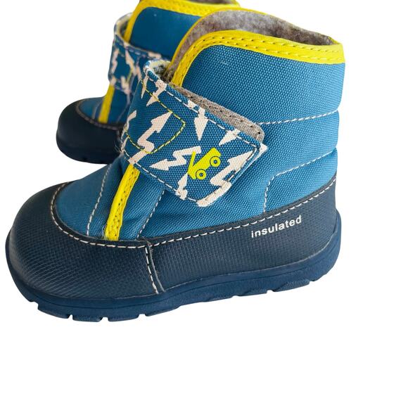 See Kai Run Basis Waterproof Insulated Winter Snow Boots Size 6 Blue Unisex - Picture 1 of 10